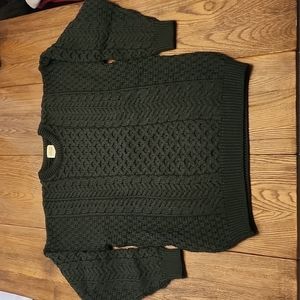Traditional Irish Wool Fishing Sweater size L